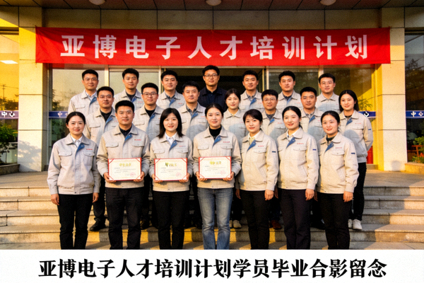 亚博电子人才培训计划学员毕业合影留念照片